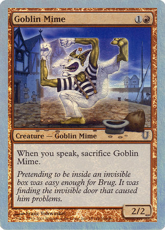 Goblin Mime (Alternate Foil) [Unhinged] | Exor Games Truro