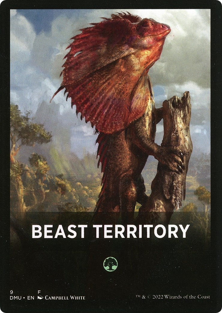 Beast Territory Theme Card [Dominaria United Tokens] | Exor Games Truro