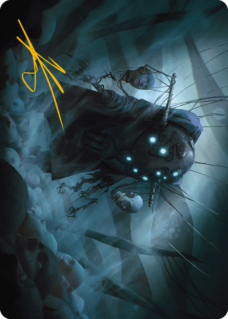 Meldweb Curator Art Card (Gold-Stamped Signature) [Phyrexia: All Will Be One Art Series] | Exor Games Truro