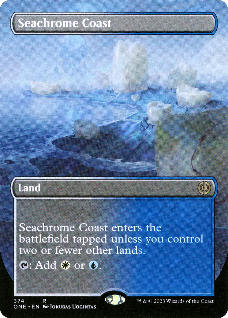 Seachrome Coast (Borderless Alternate Art) [Phyrexia: All Will Be One] | Exor Games Truro