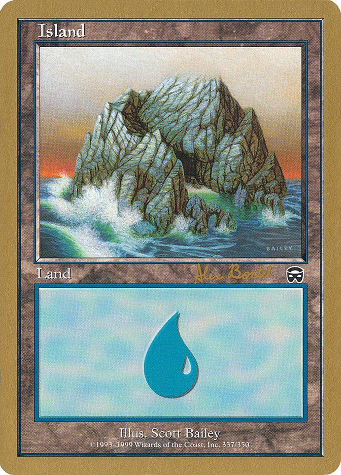 Island (ab337a) (Alex Borteh) [World Championship Decks 2001] | Exor Games Truro