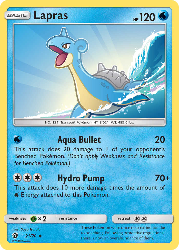 Lapras (21/70) [Sun & Moon: Dragon Majesty] | Exor Games Truro