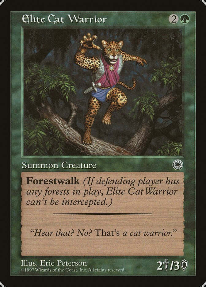 Elite Cat Warrior (With Flavor Text) [Portal] | Exor Games Truro