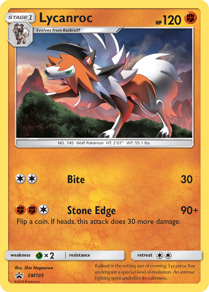 Lycanroc (SM105) [Sun & Moon: Black Star Promos] | Exor Games Truro