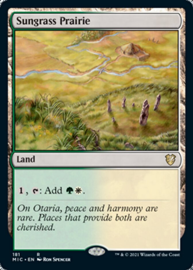 Sungrass Prairie [Innistrad: Midnight Hunt Commander] | Exor Games Truro