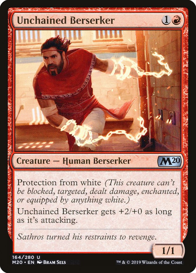 Unchained Berserker [Core Set 2020] | Exor Games Truro