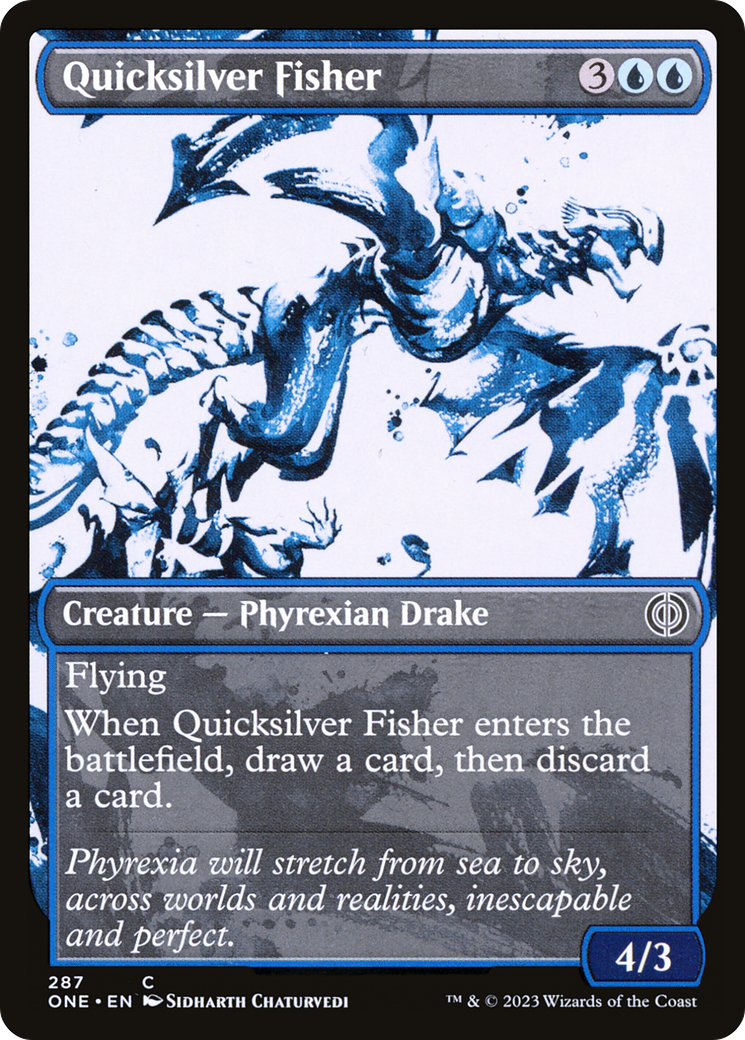 Quicksilver Fisher (Showcase Ichor) [Phyrexia: All Will Be One] | Exor Games Truro