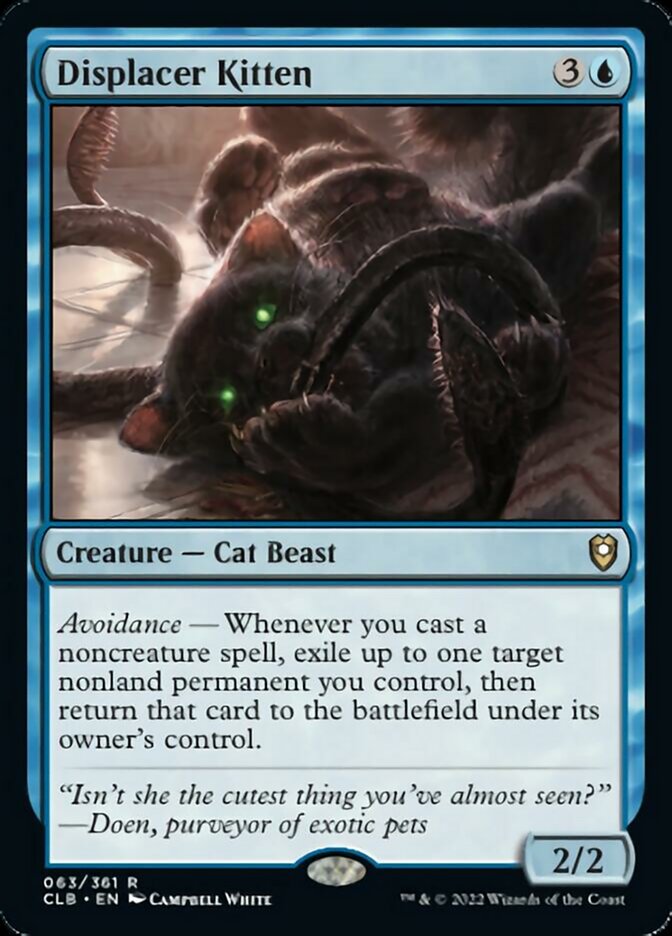 Displacer Kitten [Commander Legends: Battle for Baldur's Gate] | Exor Games Truro