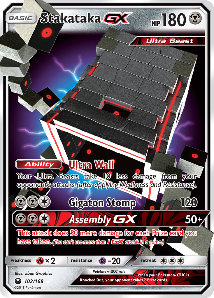 Stakataka GX (102/168) [Sun & Moon: Celestial Storm] | Exor Games Truro