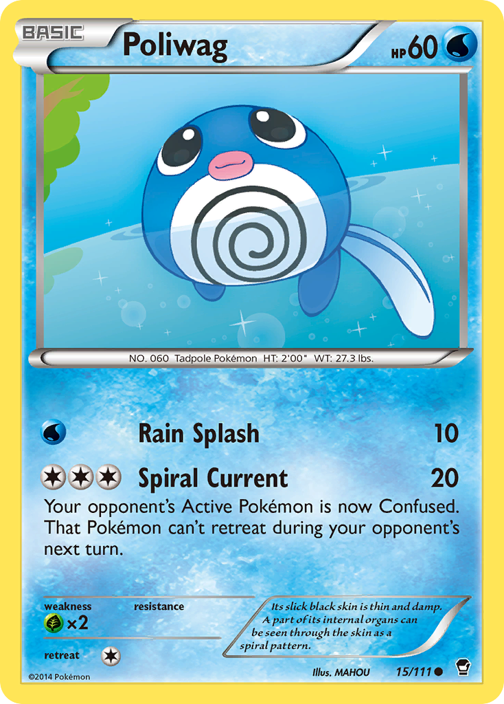 Poliwag (15/111) [XY: Furious Fists] | Exor Games Truro