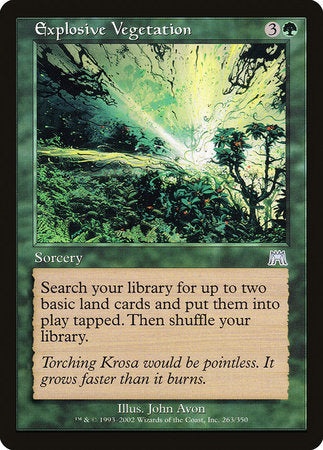 Explosive Vegetation [Onslaught] | Exor Games Truro