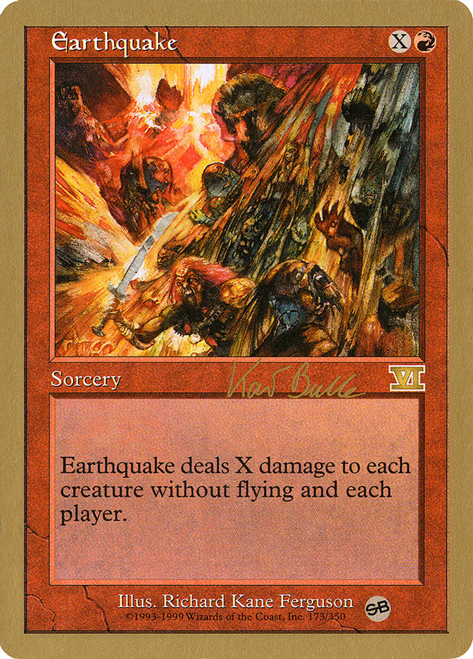 Earthquake (Kai Budde) (SB) [World Championship Decks 1999] | Exor Games Truro