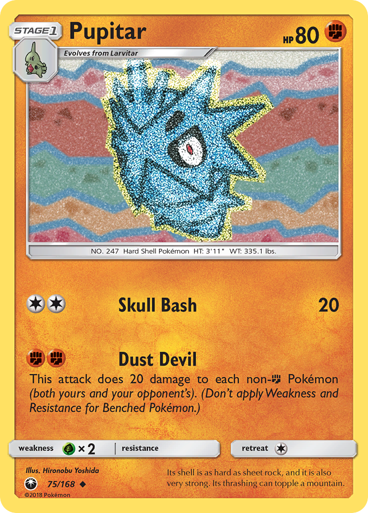 Pupitar (75/168) [Sun & Moon: Celestial Storm] | Exor Games Truro