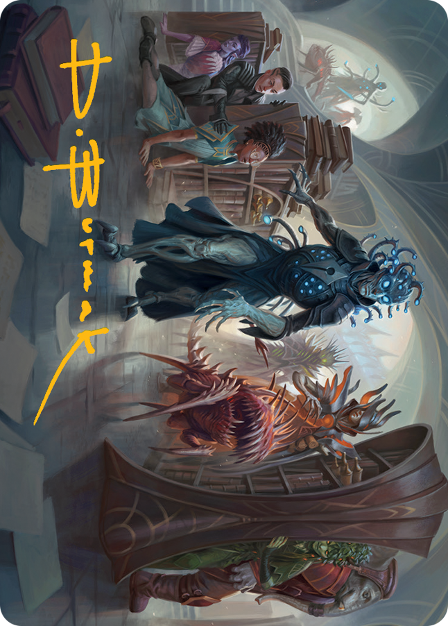 Invasion of Arcavios Art Card (Gold-Stamped Signature) [March of the Machine Art Series] | Exor Games Truro