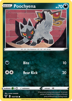 Poochyena (103/185) [Sword & Shield: Vivid Voltage] | Exor Games Truro