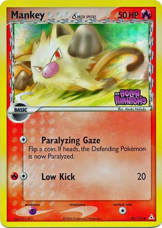 Mankey (70/110) (Delta Species) (Stamped) [EX: Holon Phantoms] | Exor Games Truro