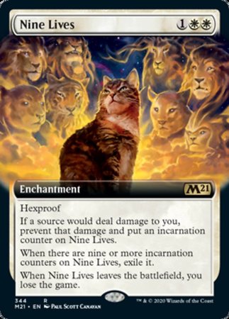 Nine Lives (Extended Art) [Core Set 2021] | Exor Games Truro