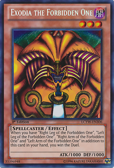 Exodia the Forbidden One [LCYW-EN306] Secret Rare | Exor Games Truro