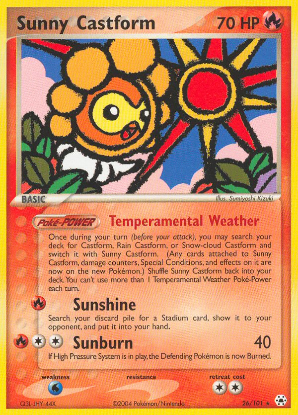 Sunny Castform (26/101) [EX: Hidden Legends] | Exor Games Truro