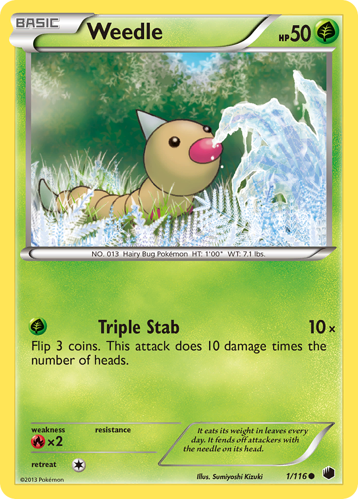 Weedle (1/116) [Black & White: Plasma Freeze] | Exor Games Truro