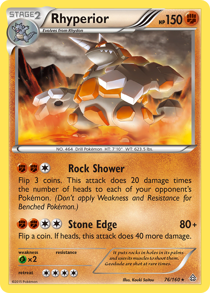 Rhyperior (76/160) [XY: Primal Clash] | Exor Games Truro