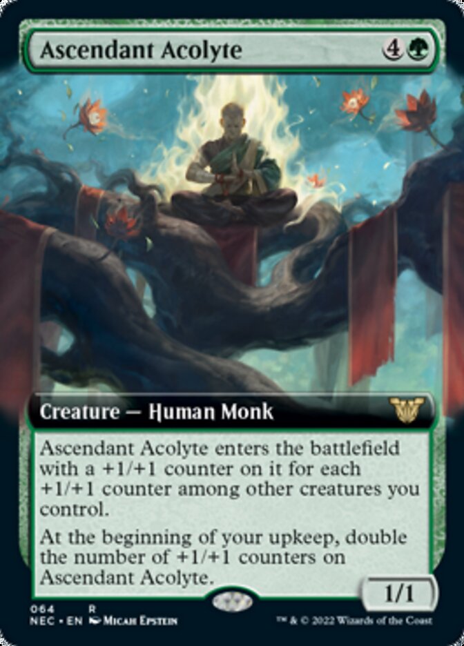 Ascendant Acolyte (Extended) [Kamigawa: Neon Dynasty Commander] | Exor Games Truro