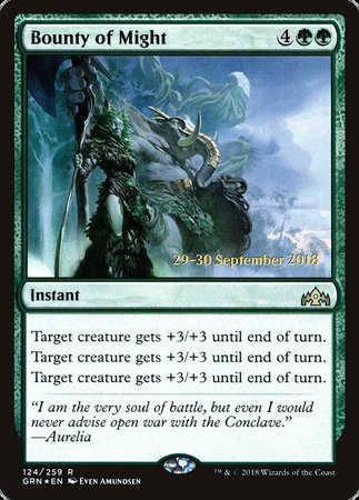 Bounty of Might [Guilds of Ravnica Promos] | Exor Games Truro