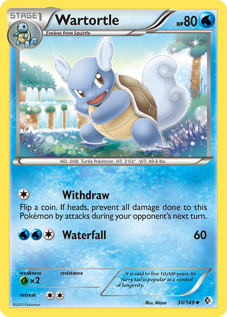 Wartortle (30/149) [Black & White: Boundaries Crossed] | Exor Games Truro