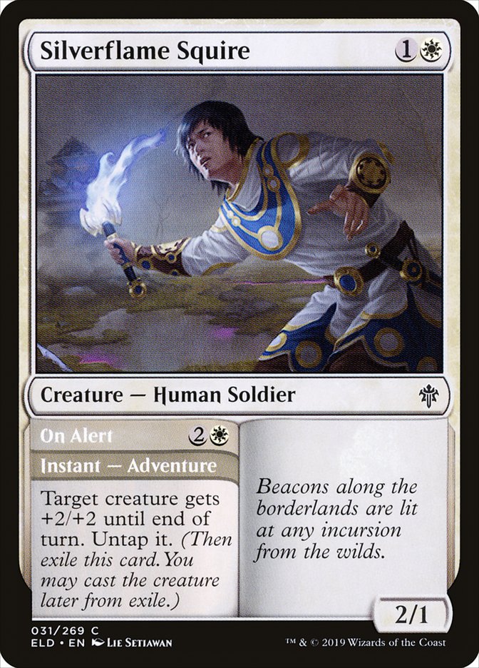 Silverflame Squire // On Alert [Throne of Eldraine] | Exor Games Truro