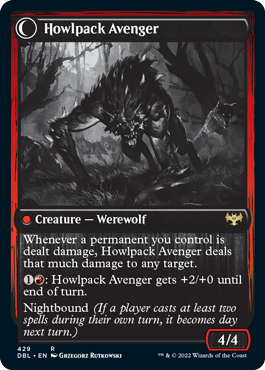 Ill-Tempered Loner // Howlpack Avenger [Innistrad: Double Feature] | Exor Games Truro