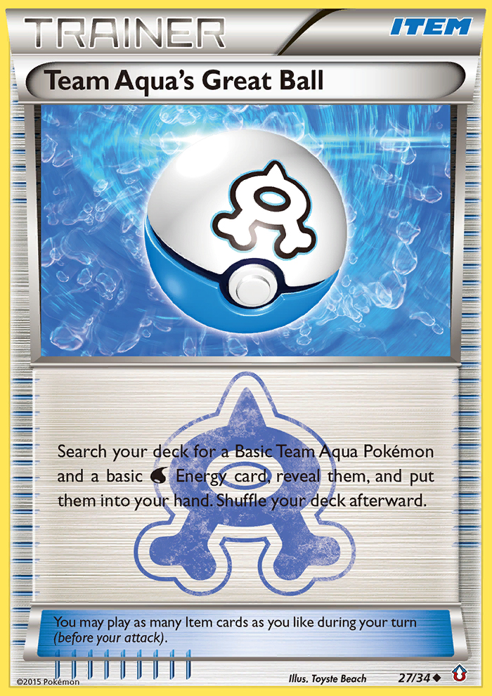 Team Aqua's Great Ball (27/34) [XY: Double Crisis] | Exor Games Truro