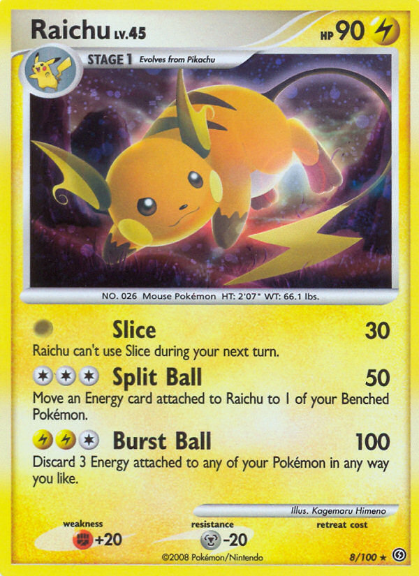 Raichu (8/100) [Diamond & Pearl: Stormfront] | Exor Games Truro