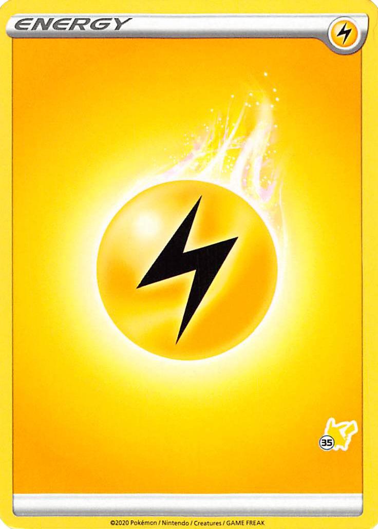 Lightning Energy (Pikachu Stamp #35) [Battle Academy 2022] | Exor Games Truro