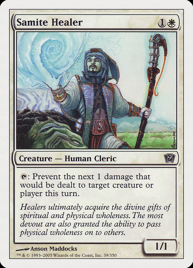 Samite Healer [Ninth Edition] | Exor Games Truro