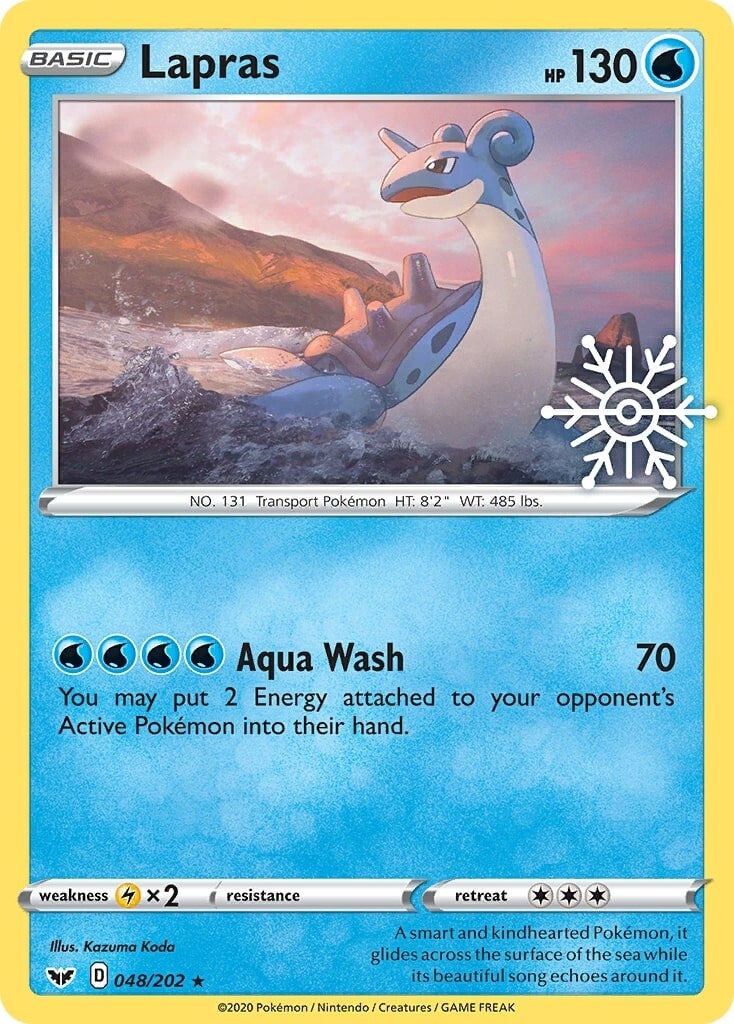 Lapras (048/202) (Holiday Calendar) [Sword & Shield: Base Set] | Exor Games Truro