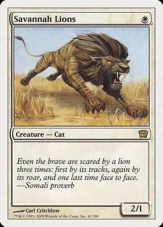 Savannah Lions [Ninth Edition] | Exor Games Truro