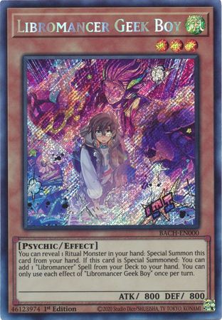 Libromancer Geek Boy [BACH-EN000] Secret Rare | Exor Games Truro