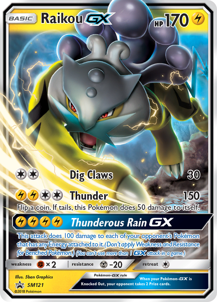 Raikou GX (SM121) [Sun & Moon: Black Star Promos] | Exor Games Truro