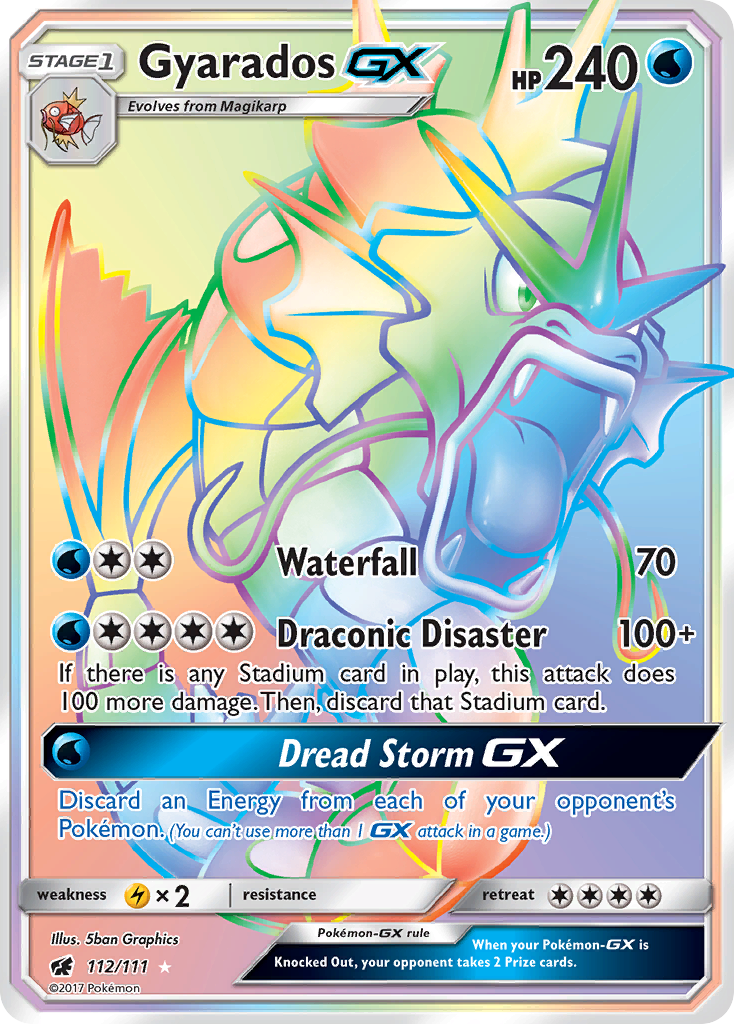 Gyarados GX (112/111) [Sun & Moon: Crimson Invasion] | Exor Games Truro