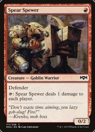 Spear Spewer [Ravnica Allegiance] | Exor Games Truro