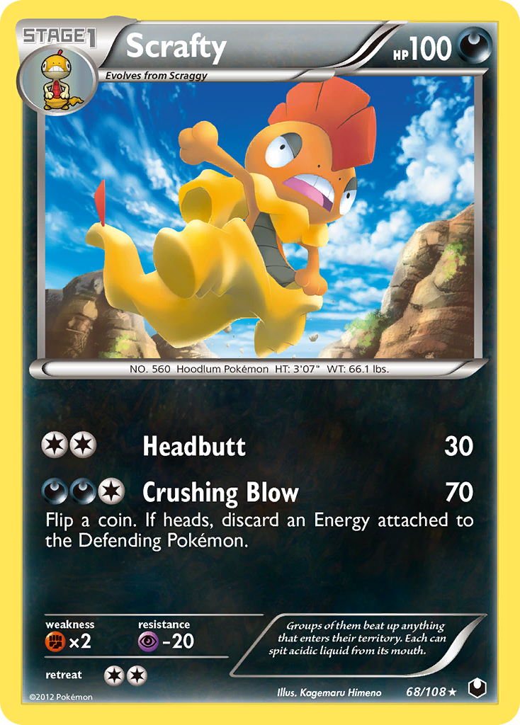 Scrafty (68/108) [Black & White: Dark Explorers] | Exor Games Truro