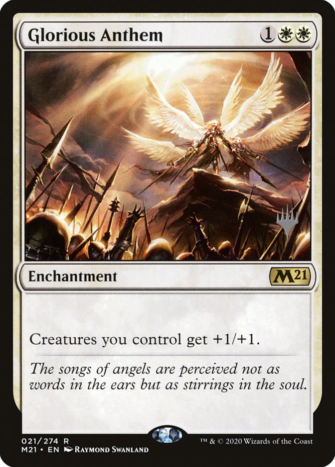 Glorious Anthem (Promo Pack) [Core Set 2021 Promos] | Exor Games Truro