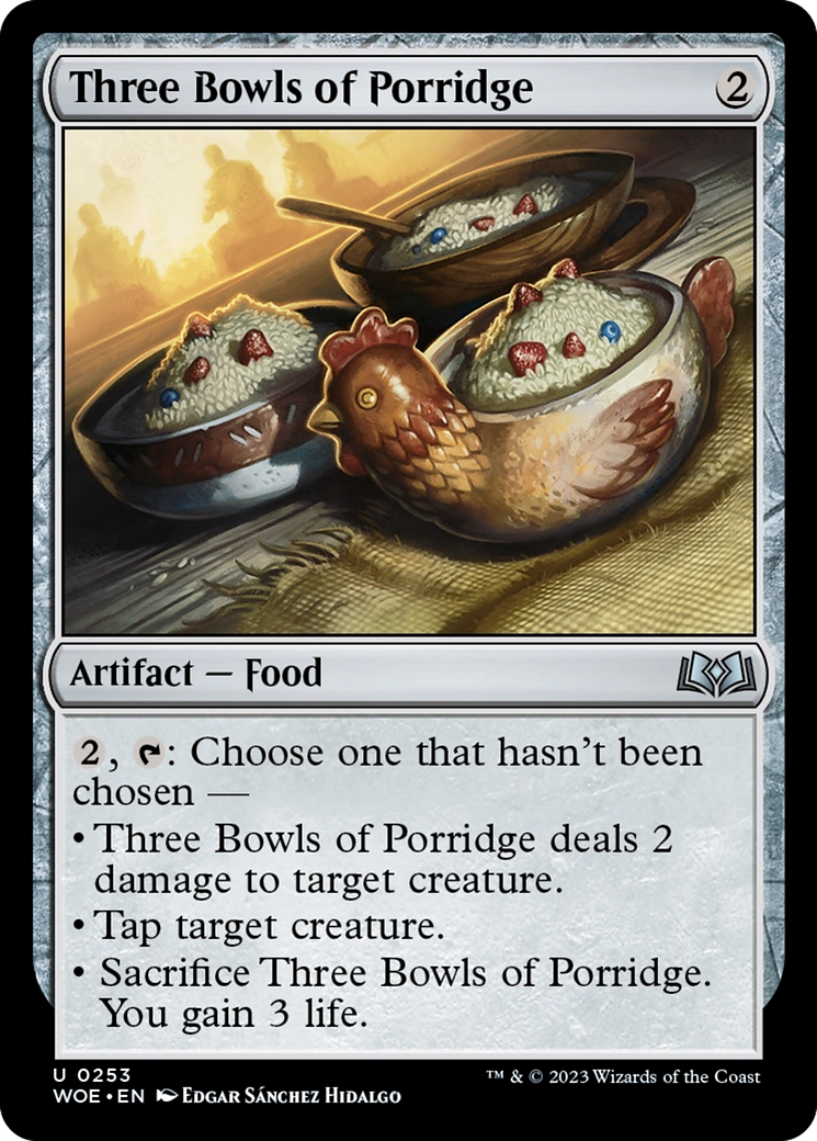 Three Bowls of Porridge [Wilds of Eldraine] | Exor Games Truro