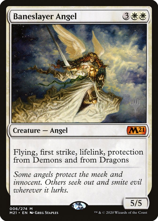 Baneslayer Angel (Promo Pack) [Core Set 2021 Promos] | Exor Games Truro