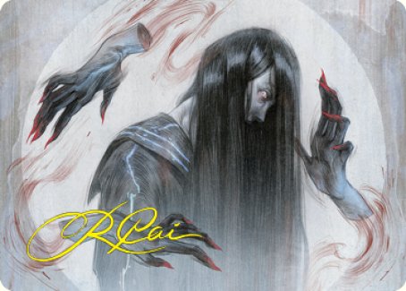 Clawing Torment Art Card (Gold-Stamped Signature) [Kamigawa: Neon Dynasty Art Series] | Exor Games Truro