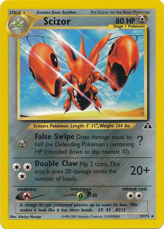 Scizor (29/75) [Neo Discovery Unlimited] | Exor Games Truro