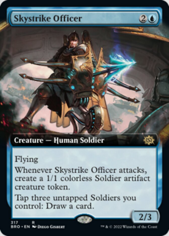 Skystrike Officer (Extended Art) [The Brothers' War] | Exor Games Truro