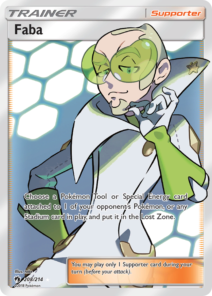 Faba (208/214) [Sun & Moon: Lost Thunder] | Exor Games Truro