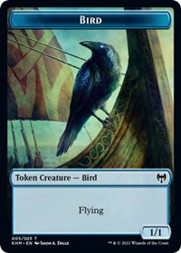 Bird (005) // Soldier Double-sided Token [Kaldheim Commander Tokens] | Exor Games Truro