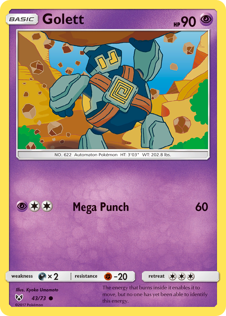 Golett (43/73) [Sun & Moon: Shining Legends] | Exor Games Truro